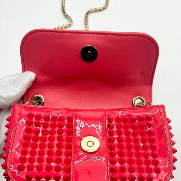 Christian Louboutin Mini Sweet Charity Crossbody Bag with Studded Spikes - EUC - Picture 15 of 15